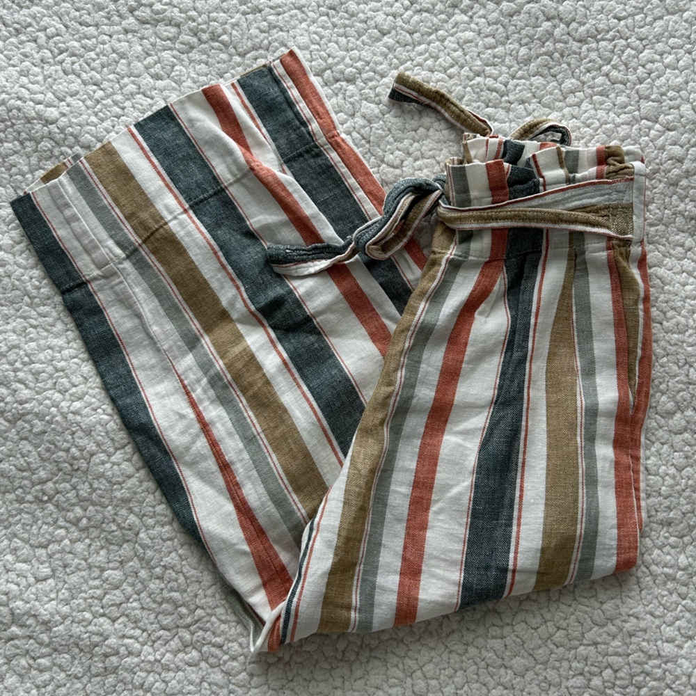 Striped Wide Leg Madewell Pants